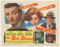 7b0749 BIG STEAL TC 1949 Robert Mitchum, William Bendix, Jane Greer, Don Siegel film noir!