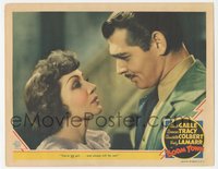 7b0840 BOOM TOWN LC 1940 Clark Gable tells pretty Claudette Colbert she'll always be his girl!