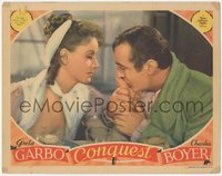 7b0855 CONQUEST LC 1937 c/u of Greta Garbo as Polish Marie Walewska & Charles Boyer as Napoleon!