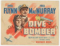 7b0760 DIVE BOMBER TC 1941 Errol Flynn, Fred MacMurray, Alexis Smith, Michael Curtiz, ultra rare!