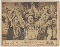 7b0875 FOR FREEDOM LC 1918 William Farnum goes from prison bars to heroic glory, ultra rare!