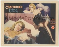 7b0877 FRISCO JENNY LC 1933 great sexy pre-Code border art of Ruth Chatterton & c/u in bed, rare!