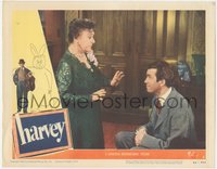 7b0888 HARVEY LC #3 1950 great image of James Stewart sitting & smiling at Josephine Hull!