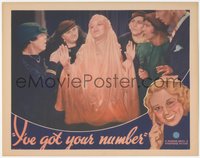 7b0898 I'VE GOT YOUR NUMBER LC 1934 Glenda Farrell in cool outfit surrounded by women, ultra rare!