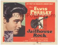 7b0772 JAILHOUSE ROCK TC R1960 classic art of Elvis Presley by Bradshaw Crandell, ultra rare!