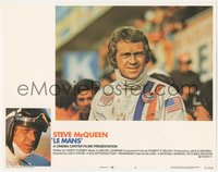 7b0911 LE MANS LC #2 1971 best close up of race car driver Steve McQueen smiling in uniform!