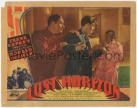 7b0916 LOST HORIZON LC 1937 Frank Capra, Ronald Colman tries to stop John Howard with gun!