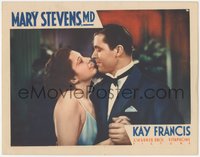 7b0931 MARY STEVENS M.D. LC 1933 c/u of sexy doctor Kay Francis dancing w/ Lyle Talbot, ultra rare!