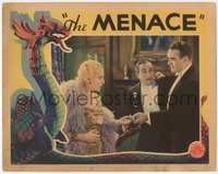 7b0937 MENACE LC 1932 H.B. Warner, Walter Byron & Natalie Moorhead, ultra rare!