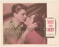 7b0950 NIGHT UNTO NIGHT LC #5 1949 best close up of Ronald Reagan & Viveca Lindfors about to kiss!