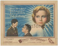 7b0960 ONLY YESTERDAY LC 1933 Margaret Sullavan, John Boles & young Jimmy Butler, ultra rare!