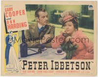 7b0969 PETER IBBETSON LC 1935 close up of suave Gary Cooper & Ida Lupino having drinks, ultra rare!