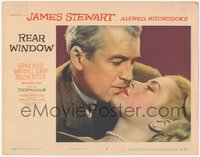 7b0984 REAR WINDOW LC #4 1954 Alfred Hitchcock, best c/u of Jimmy Stewart about to kiss Grace Kelly!