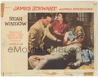 7b0985 REAR WINDOW LC #8 1954 Hitchcock, Corey, Ritter & Grace Kelly comfort fallen James Stewart!