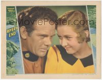 7b0990 RIVER'S END LC 1930 c/u of Canadian Mountie Charles Bickford & pretty Evalyn Knapp, rare!