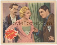 7b0999 SCARFACE LC R1934 Paul Muni w/prominent scar leering at pretty Karen Morley by Perkins, rare!