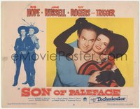 7b1019 SON OF PALEFACE LC #2 1952 best close up of Bob Hope with his arms around sexy Jane Russell!