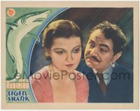 7b1039 TIGER SHARK LC 1932 best c/u of Edward G. Robinson staring at Zita Johann, Hawks, ultra rare!