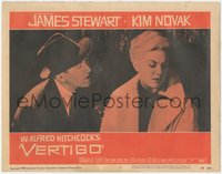 7b1050 VERTIGO LC #1 1958 Alfred Hitchcock classic, James Stewart berates sad blonde Kim Novak!