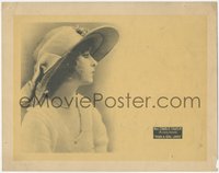 7b1064 WHEN A GIRL LOVES LC 1919 profile c/u of Mrs. Charlie Chaplin, Mildred Harris, ultra rare!