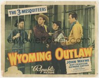 7b0814 WYOMING OUTLAW TC 1939 John Wayne, Crash Corrigan, Raymond Hatton, Three Mesquiteers, rare!