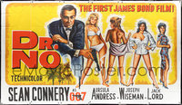 7b0160 DR. NO hand-painted 89x155 Lebanese poster R2000s different art of Sean Connery as James Bond!