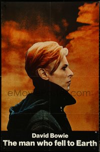 7b0548 MAN WHO FELL TO EARTH 1sh 1976 great profile portrait of alien David Bowie, Nicolas Roeg!