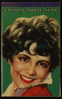 7b1291 TALKING MOVIE STAR salesman sample notepad 1930s Fay Wray, Maureen O'Sullivan, Shearer & more!