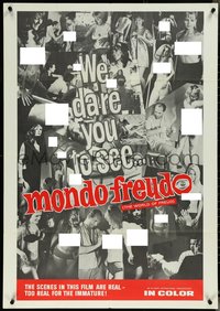 7b0556 MONDO FREUDO 1sh 1968 psychiatric sex, too real for the immature!