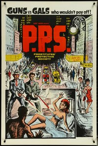 7b0608 PROSTITUTES' PROTECTIVE SOCIETY 1sh 1966 Barry Mahon, guns/gals who wouldn't pay off, rare!