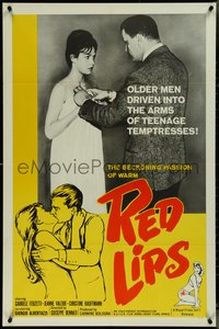 7b0618 RED LIPS 1sh 1964 Giuseppe Bennatti's Labbra Rosse, Gabriele Ferzetti!