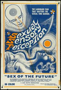 7b0647 SEXUAL SENSORY PERCEPTION 1sh 1975 psychedelic art, shatters the sexual time barrier, rare!