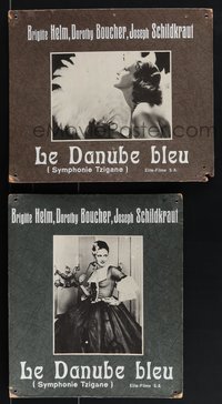 7b0012 BLUE DANUBE 2 Swiss LCs 1932 great portraits of pretty Brigitte Helm & Chili Bouchier!