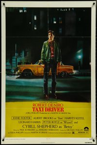 7b0691 TAXI DRIVER 1sh 1976 classic Peellaert art of Robert De Niro, directed by Martin Scorsese!