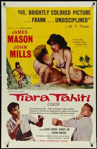 7b0701 TIARA TAHITI 1sh 1963 James Mason, John Mills, sexy Rosenda Monteros!