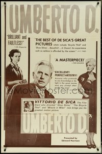 7b0718 UMBERTO D 1sh 1952 Carlo Battisti, Maria-Pia Casilio, Vittorio De Sica Italian classic, rare!