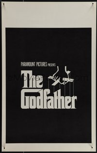 7b0025 GODFATHER WC 1972 cool teaser-like poster with classic S. Neil Fujita hand marionette art!