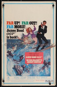 7b0033 ON HER MAJESTY'S SECRET SERVICE WC 1969 George Lazenby's only appearance as James Bond!