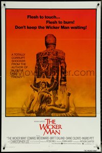 7b0730 WICKER MAN 1sh 1974 Christopher Lee, Britt Ekland, English cult horror classic!