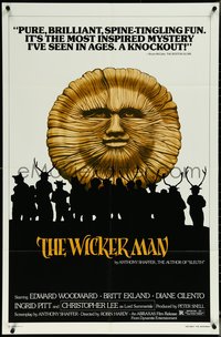 7b0729 WICKER MAN 1sh R1980 Christopher Lee, Britt Ekland, cult horror classic!