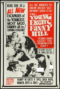 7b0739 YOUNG EROTIC FANNY HILL 1sh 1970 all she wanted to know about sex - she wasn't afraid to try!