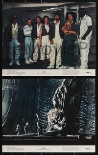 7b0162 ALIEN 8 color 11x14 stills 1979 Ridley Scott, Sigourney Weaver, Tom Skerritt, Stanton, Kotto!