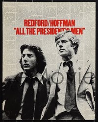 7b0161 ALL THE PRESIDENT'S MEN 9 color 11x14 stills 1976 Hoffman & Redford as Woodward & Bernstein!