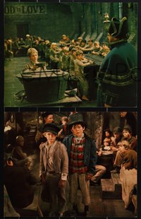 7b0016 OLIVER 12x15 portfolio 1969 with 12 color stills w/caption sheet & Terpning art print, rare!