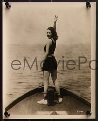 7b1583 BILLIE DOVE 3 8x10 stills 1920s great images of the star fishing, on boat and playing tennis!