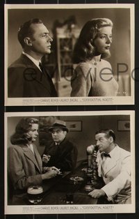 7b1529 CONFIDENTIAL AGENT 10 8x10 stills 1945 great images of Charles Boyer & sexy Lauren Bacall!