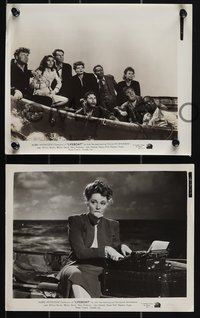 7b1563 LIFEBOAT 5 8x10 stills 1943 Alfred Hitchcock classic, Steinbeck, Tallulah Bankhead in all!