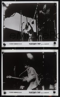 7b1555 MONTEREY POP 6 8x10 stills 1968 D.A. Pennebaker, rock 'n' roll stars on stage!