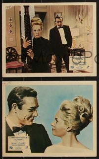 7b1348 MARNIE 7 color English FOH LCs 1964 Sean Connery & Tippi Hedren in Hitchcock sex mystery!