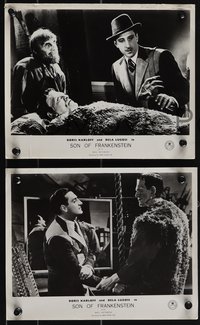 7b1350 SON OF FRANKENSTEIN 3 English FOH LCs R1940s Boris Karloff, Lugosi & Rathbone, Lionel Atwill!